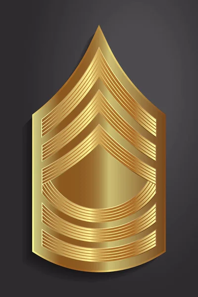 Ranuras militares e insignias. Rayas y Chevrones del Ejército — Vector de stock