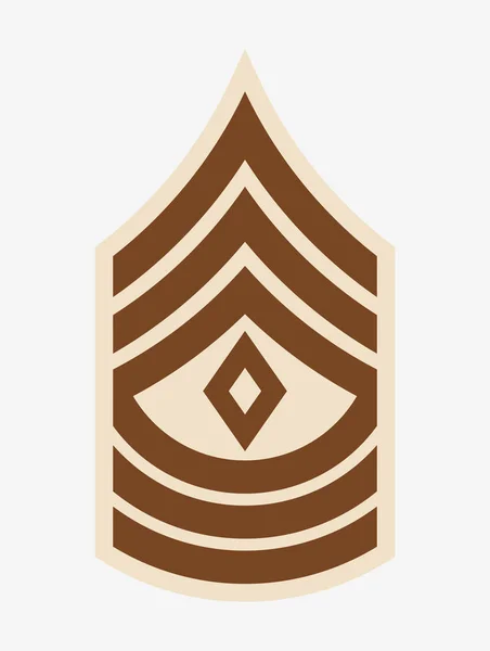 Военные звания и знаки отличия. Полоски и шевроны армии — стоковый вектор