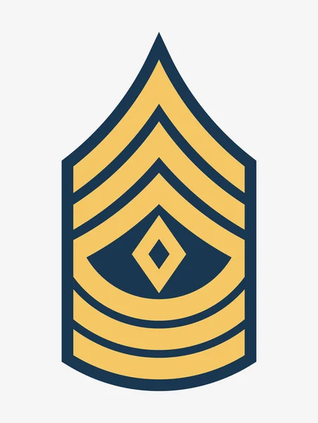 Grade et Insigne militaires. Rayures et Chevrons de l'Armée — Image vectorielle