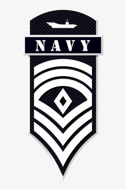 Askeri rütbe ve nişanlar. Çizgili ve köşeli çift ayraçları ordusunun