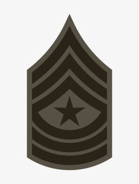 Askeri rütbe ve nişanlar. Çizgili ve köşeli çift ayraçları ordusunun