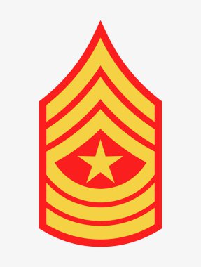 Askeri rütbe ve nişanlar. Çizgili ve köşeli çift ayraçları ordusunun