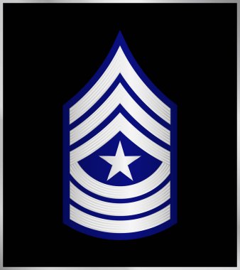 Askeri rütbe ve nişanlar. Çizgili ve köşeli çift ayraçları ordusunun