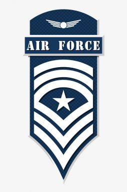 Askeri rütbe ve nişanlar. Çizgili ve köşeli çift ayraçları ordusunun