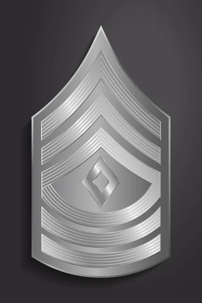 Ranuras militares e insignias. Rayas y Chevrones del Ejército — Vector de stock