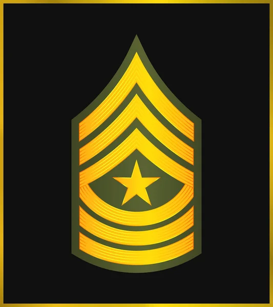 Military Ranks and Insignia. Stripes and Chevrons of Army — Stock Vector