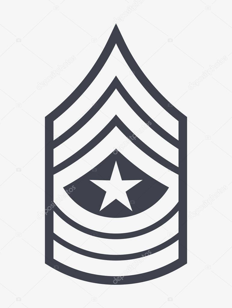 Military Ranks and Insignia. Stripes and Chevrons of Army