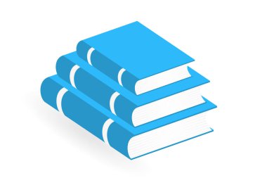 Kitap yığını simgeler. Vektör izole piktogram tasarımlarınız için