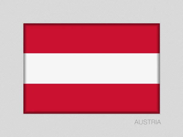 Bandera de Austria. Ratio Nacional de Aspecto del Alférez 2 a 3 — Vector de stock