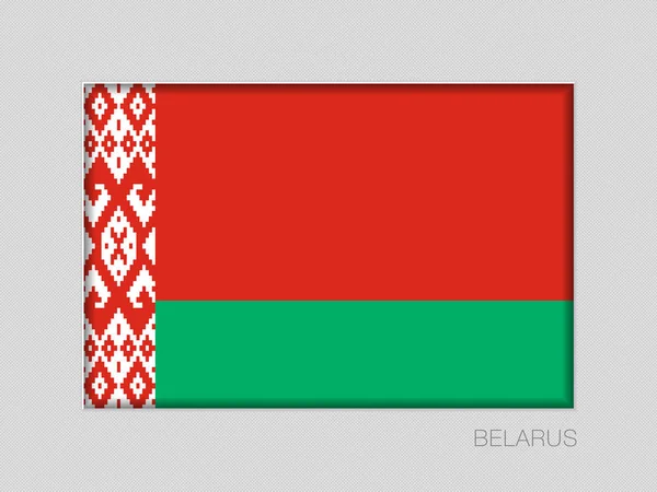 Flag of Belarus. National Ensign Aspect Ratio 2 to 3 on Gray — Stock Vector