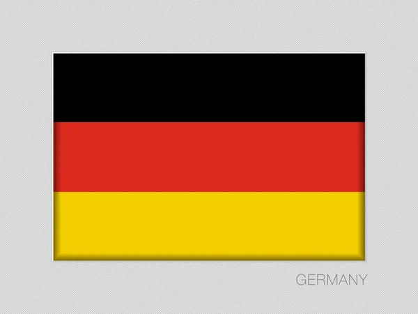 Flaga Niemiec. Współczynnik proporcji Narodowy chorąży 2 do 3 — Wektor stockowy