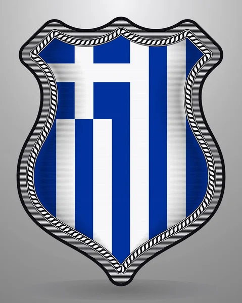 Σημαία της Ελλάδας. Διάνυσμα σήμα και το εικονίδιο — Διανυσματικό Αρχείο
