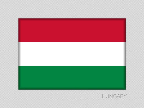 Flag of Hungary. National Ensign Aspect Ratio 2 to 3 on Gray — Stock Vector