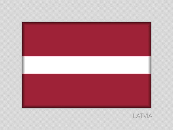 Flagge Lettlands. Nationalfähnrich Seitenverhältnis 2 zu 3 auf grau — Stockvektor