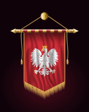 Kartal bir taç ile. Polonya arması. Festival Verti