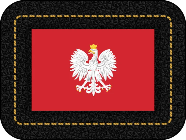Adler mit Krone. das nationale Emblem Polens. Vektorsymbol o — Stockvektor