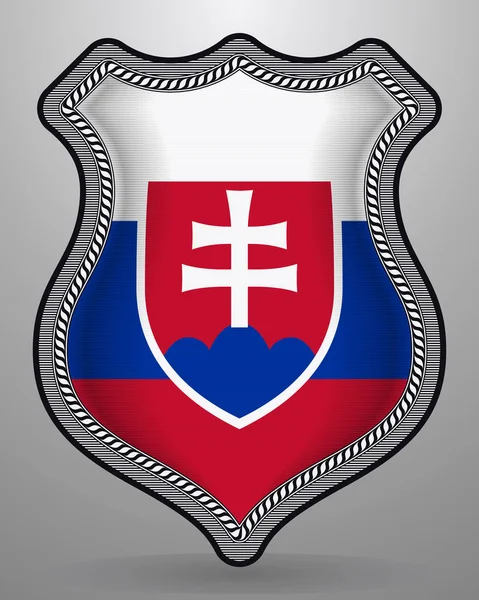 Прапор Словаччини. Векторний знак і значок — стоковий вектор