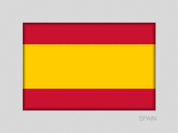 Flag of Spain without Coat of Arms. National Ensign Aspect Ratio — Stock Vector