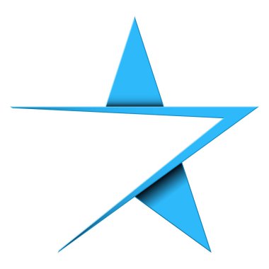 Cilt Beş Noktalı Yıldız. Simge, İmza, Logo, Tasarım Elemanı