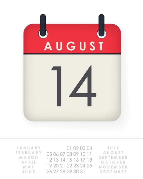 Calendário Flat Icon. Kit para escolher sua própria data. Vetor — Vetor de Stock