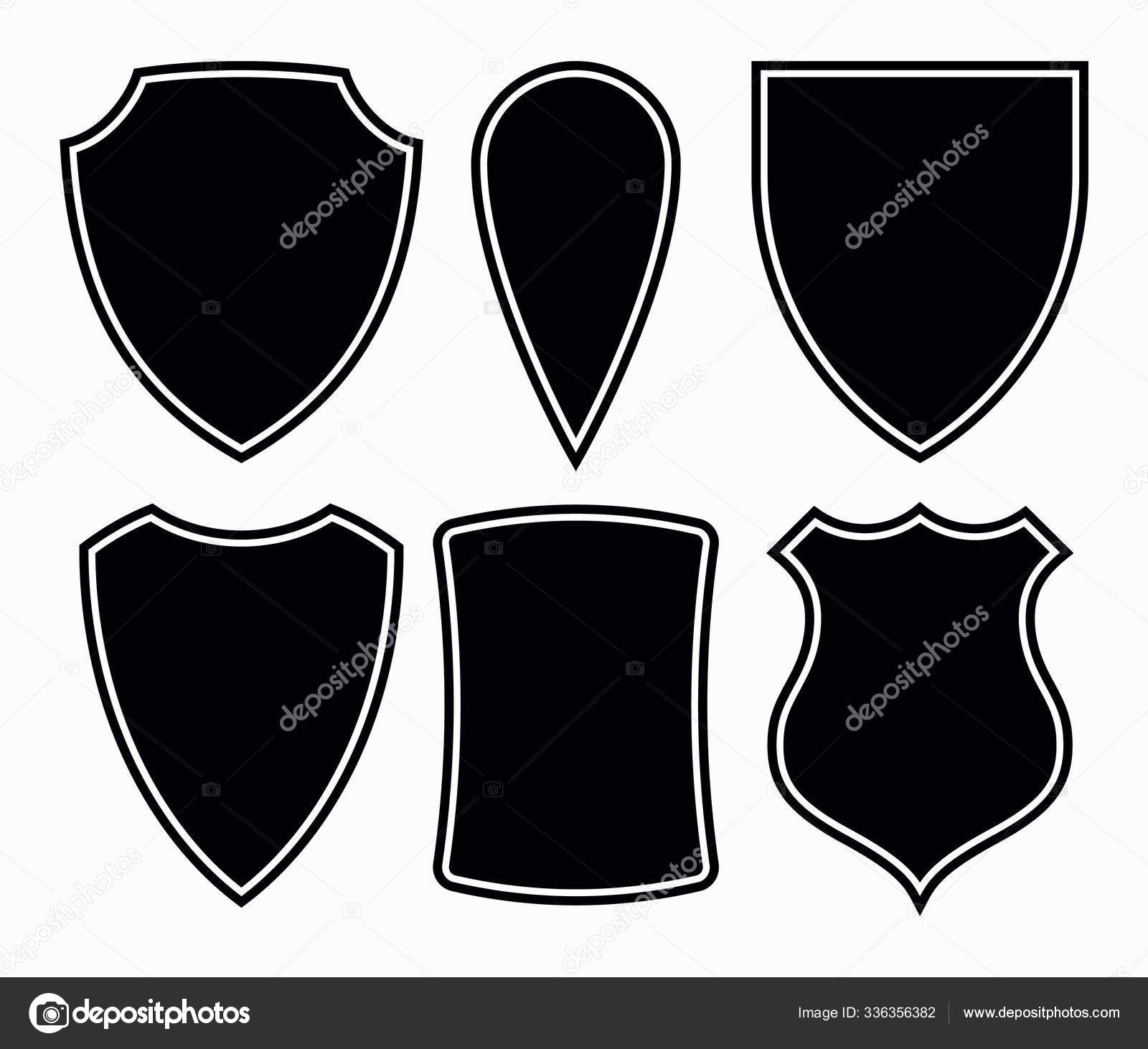 Blank Classic Medieval Shield Shapes. Vector Illustration Set. E Stock  Vector by ©Simeon.VD 336356382