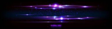 Parlak kozmik ışınlar. Güç enerjisi. Fütürist dalga flaşı. Sihirli kıvılcımlar. Mistik parlaklık çizgileri. Boş bir yer. Neon rüzgar çizgileri. Işık efekti. Güzel ışık. Soyut arkaplan. Vektör.