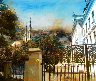 Manastırın Bahçe kilise Kuleli