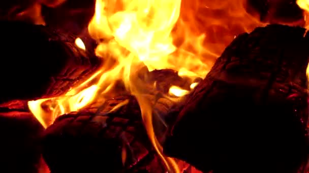 Fascinante magia del fuego . — Vídeo de stock