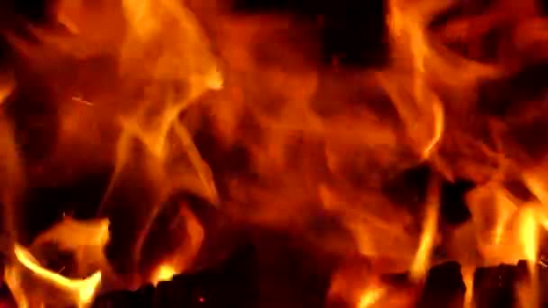 Fascinante magia del fuego . — Vídeo de stock