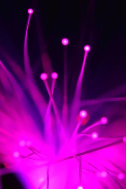 Işık fiber optik lambanın tuhaflıkları.