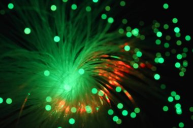 Işık fiber optik lambanın tuhaflıkları.