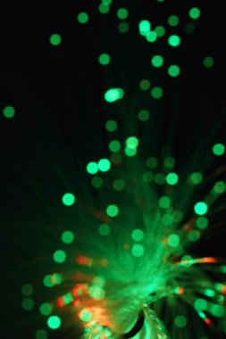 Işık fiber optik lambanın tuhaflıkları.