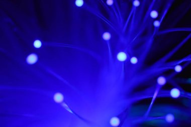 Işık fiber optik lambanın tuhaflıkları.