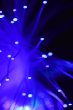 Işık fiber optik lambanın tuhaflıkları.