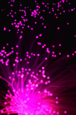 Işık fiber optik lambanın tuhaflıkları.