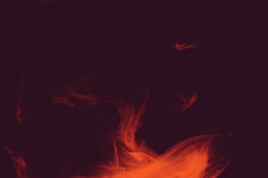 Süslü renkli duman. Bukleler ve renkli duman bulutları.