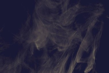 Süslü renkli duman. Bukleler ve renkli duman bulutları.