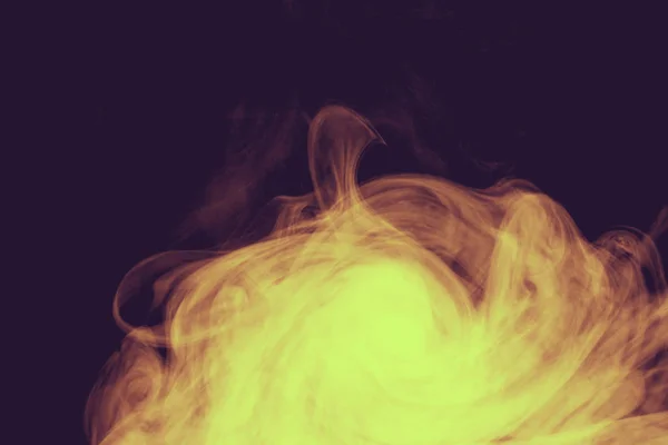 Fancy colored smoke. Curls and clouds of colored smoke. — Stockfoto