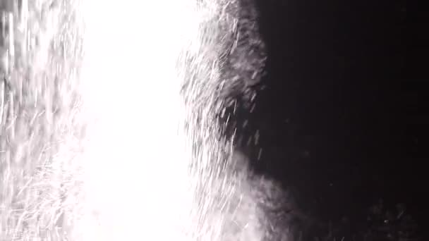 Une Explosion Farine Blanche Des Nuages Poussière Blanche Une Rafale — Video