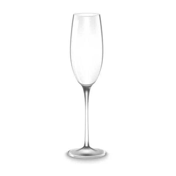 Glas champagne geïsoleerd — Stockvector