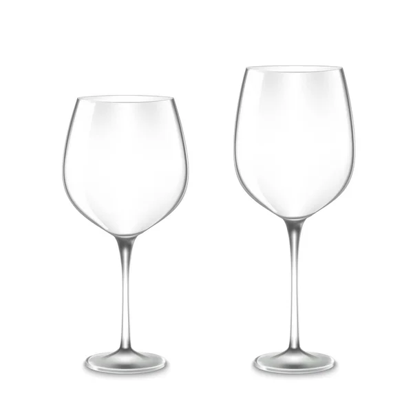 空のワイングラス — ストックベクタ