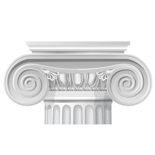 Classical order ionic capital — Stock Vector