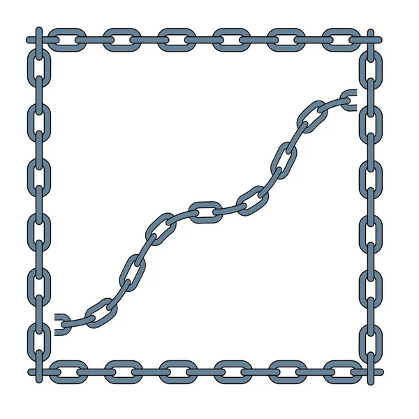 Ensemble de chaînes vectorielles — Image vectorielle