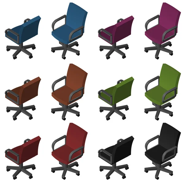 Изометрические кресла — стоковый вектор