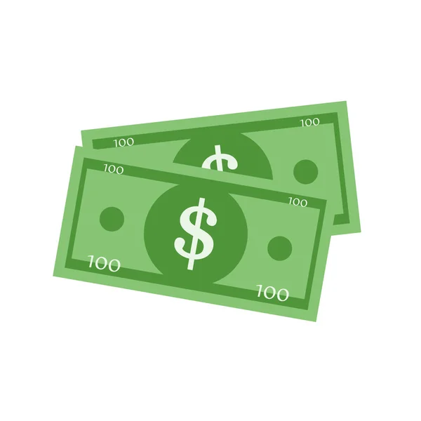 Vecteur Dollar signe plat icône — Image vectorielle