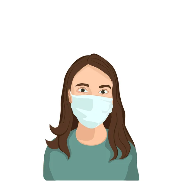 Medizinische Maske Gesunder Mann Frau Mädchen Mit Schutzmaske Gesundheitskonzept Während — Stockfoto