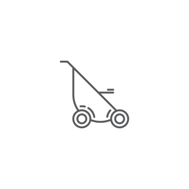 Bebek puseti vektör simgesi simgesi aracı beyaz arkaplanda izole edildi