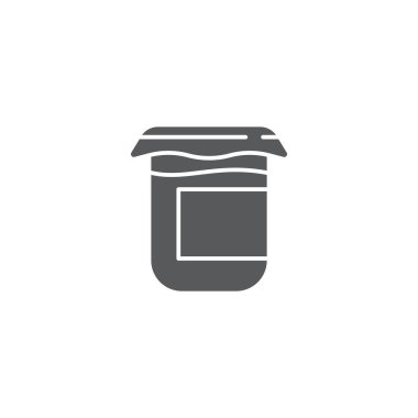 Komposto, meyve suyu vektör simgesi beyaz arkaplanda izole