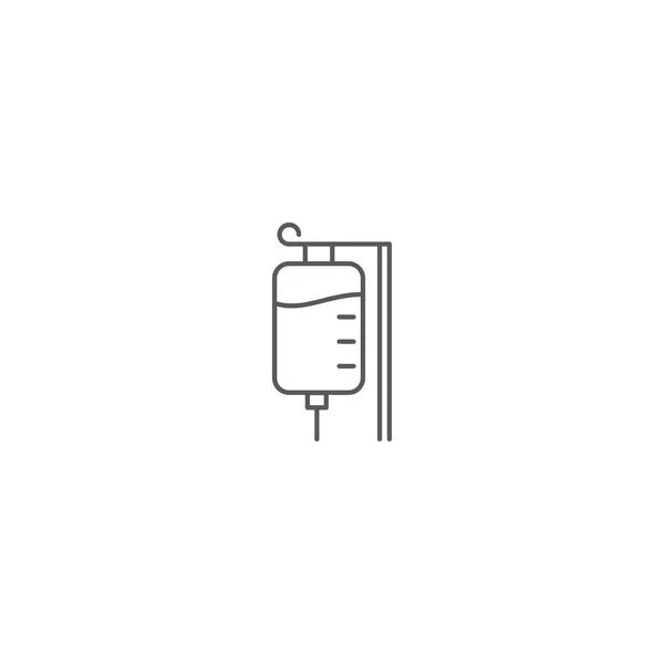 Infusion Drip Vector Symbol Symbol Medizinische Isoliert Auf Weißem Hintergrund — Stockvektor