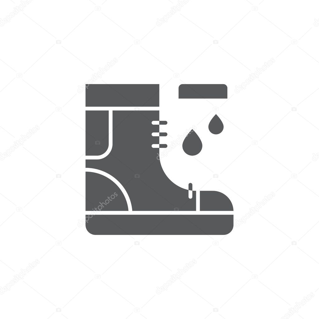 Wash your shoes vector icon symbol cleaning isolated on white background